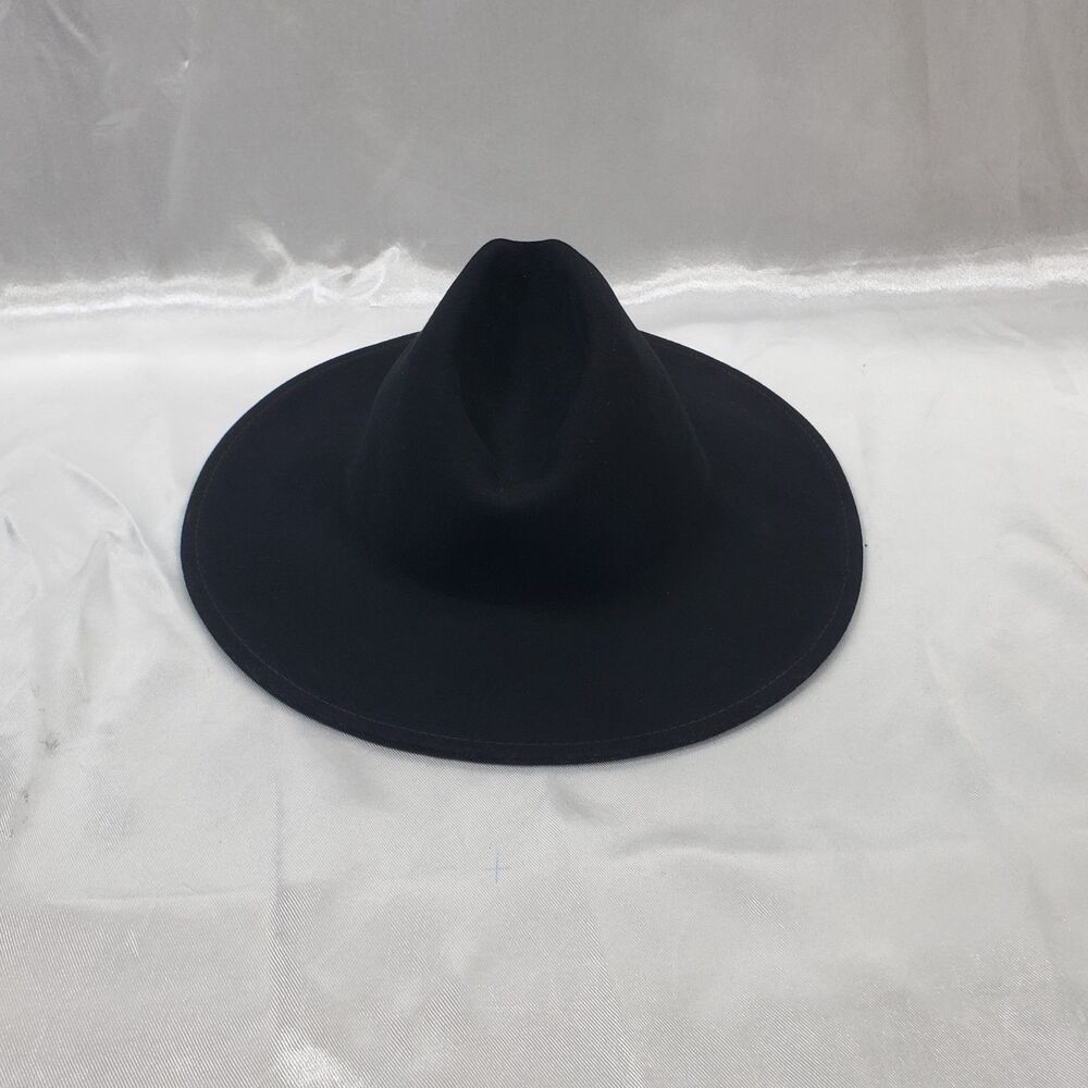 Vanner The Shire Black Beauty Wool Wide Brim Fedora Hat Large USA Made - Picture 3 of 6